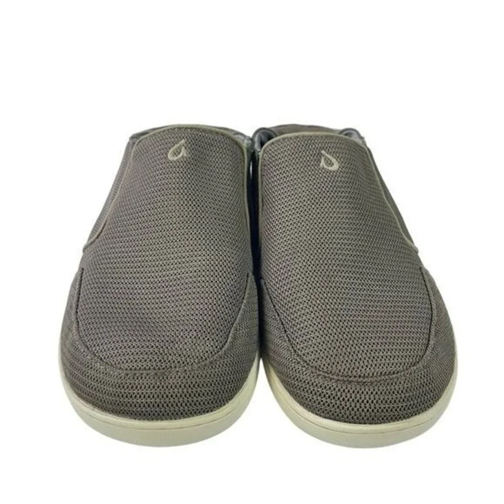 OluKai Nohea Slip On Mens Size 11 Collapsible Drop-In Heel Mesh‎ Brown Shoes